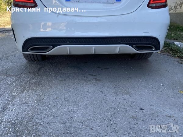 W205 Заден дифузьор за  АМГ, снимка 2 - Части - 38758465