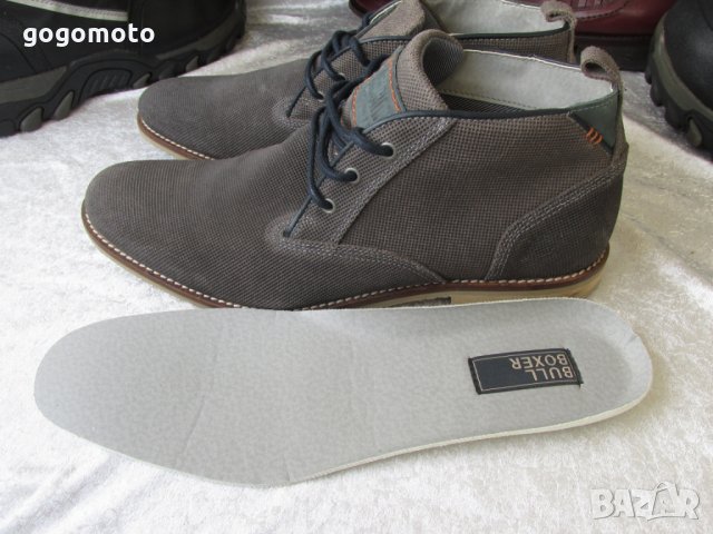 КАТО НОВИ Limited Edition кларкове 44 - 45 original  Bullboxer®, BIG BOY, подметка естествен каучук, снимка 5 - Мъжки боти - 31389172