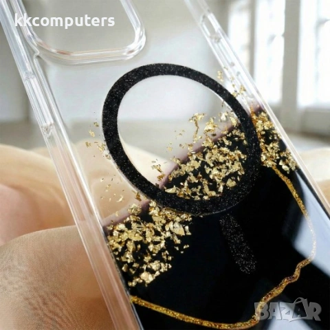Кейс Epoxy Mag за iPhone 17 Pro Max (6.9) черен и Протектор, снимка 5 - Калъфи, кейсове - 54156294