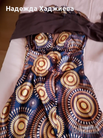 Официална дълга рокля от вискоза, снимка 3 - Рокли - 54111411