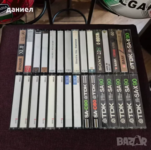 30 бр. аудио касети TDK, MAXELL, SONY, BASF, AGFA - всичките TYPE II - хромна лента + подарък
