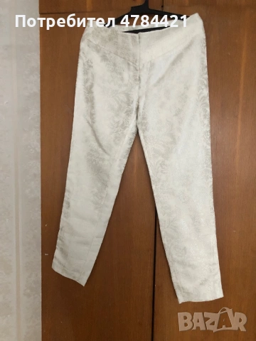 Панталон с бродерия копринени конци лъскав