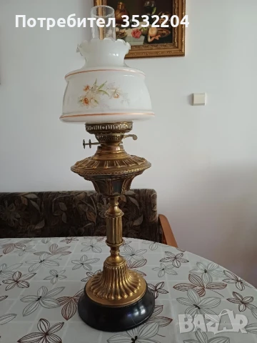 Стара газена лампа, снимка 7 - Антикварни и старинни предмети - 51248623