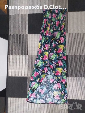 Дълга флорална рокля S/M , снимка 3 - Рокли - 30020911
