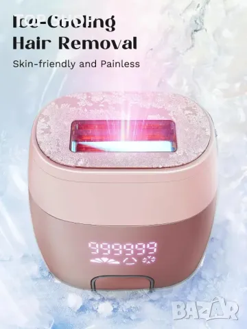 Устройство за лазерна епилация Wavytalk, с кабел (розово), снимка 2 - Епилатори - 49866446