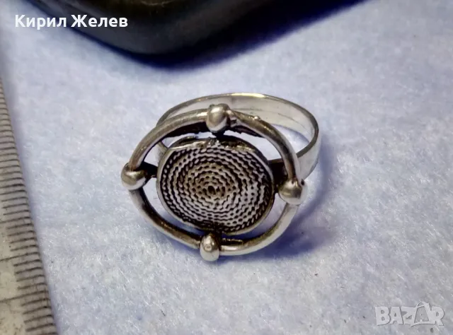 ФЕШЪН АРТ ДИЗАЙН СРЕБЪРЕН ПРЪСТЕН РОДИРАНО СРЕБРО 925 АЖУРНА БИЖУТЕРСКА ИЗРАБОТКА 43791, снимка 7 - Пръстени - 50136209
