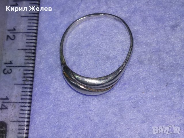 Старинен СРЕБЪРЕН АРТ НУВО ПРЪСТЕН ВИСОКА ПРОБА СРЕБРО МАЙСТОРСКА ИЗРАБОТКА АНГЛИЯ 40235, снимка 7 - Антикварни и старинни предмети - 42762956
