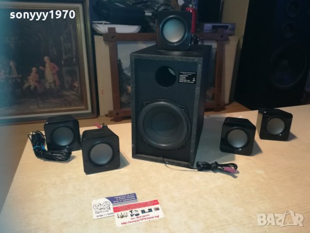 philips subwoofer+5 speakers 1612202051, снимка 2 - Тонколони - 31144664