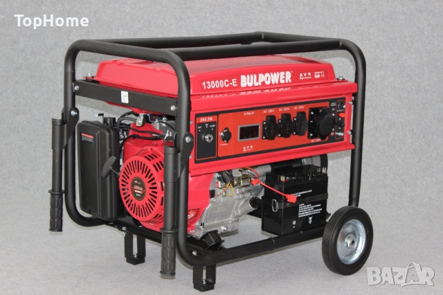 ТРИФАЗЕН Генератор За Ток 10kW + АТС ТАБЛО - Бензин, снимка 5 - Генератори - 53009791