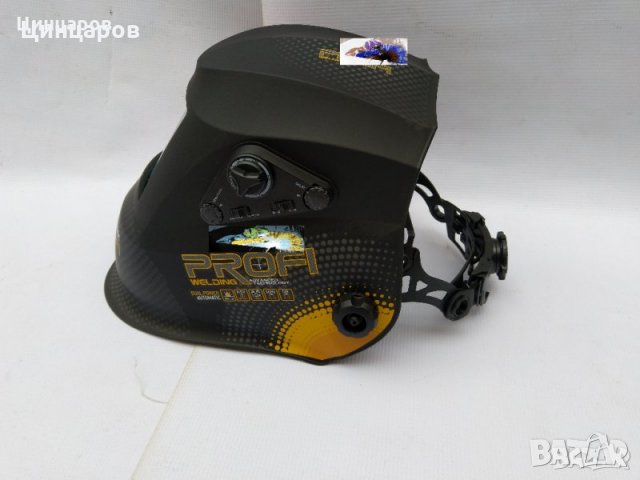 Заваръчен шлем предпазен,реален цвят,затъмнение DIN 5-13,сменяема бат., снимка 1 - Други машини и части - 35030459