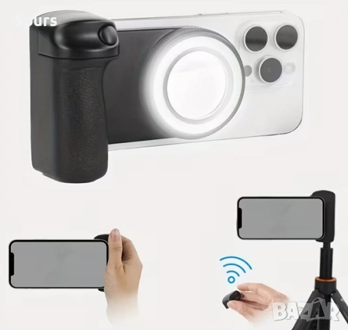 Магнитен селфи стик - допълнителна светлина, снимка 6 - Селфи стикове, аксесоари - 53206006