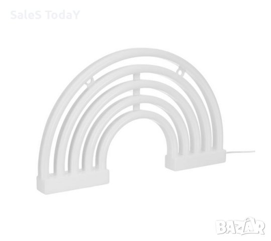 Светеща табела, LED лампа за стена, неонова светлина, Дъга, USB, 30x18cm, снимка 4 - Лед осветление - 42625945