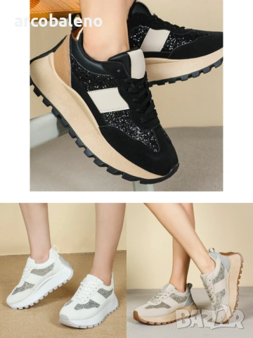 Дамски ниски маратонки, 3цвята 