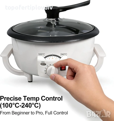 Машина за печене на кафе и ядки LEONEBEBE,Гаранция, снимка 4 - Кафемашини - 53923611