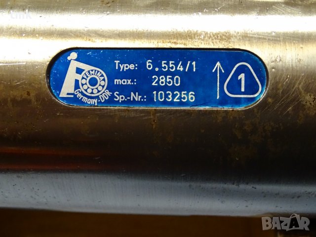 шпиндел за шлайф Femina 6.554/1 Ø80mm 2850 min-1, снимка 2 - Резервни части за машини - 37033581