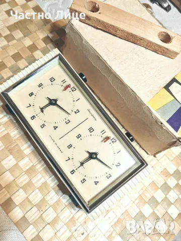 НОВ Оригинален Руски Соц СССР Шахматен Часовник Jantar Янтар 1970те г