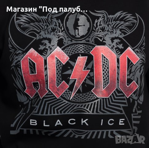 Нов мъжки суичър с дигитален печат AC/DC - Black Ice, снимка 2 - Суичъри - 27636102