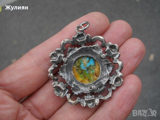 СТАРА ПОСРЕБРЕНА ВИСУЛКА , снимка 4 - Антикварни и старинни предмети - 42125249