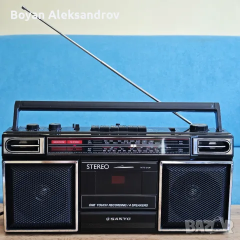 Ретро Радиокасетофон Sanyo M 9703L – Стерео Японска Класика от 1985 г.