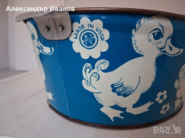 Стара ламаринена играчка корито, снимка 2 - Колекции - 54097349