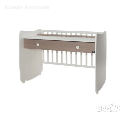Бебешко легло-люлка-бюро LORELLI 60X120, снимка 3 - Мебели за детската стая - 50829760