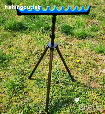 Голям трипод(стойка) за фидер риболов,аларма и др. До 130см височина !, снимка 11 - Такъми - 40343535