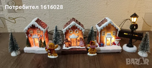 LED светещи къщи - улицата на  Gingerbread. MAGIC VILLAGE., снимка 2 - Декорация за дома - 47817261