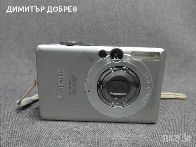 ЦИФРОВ ФОТОАПАРАТ CANON DIGITAL IXUS 60 DIGITAL 6.0MP CCD DIGITAL CAMERA Y2K RETRO DIGICAM, снимка 2 - Фотоапарати - 55752812