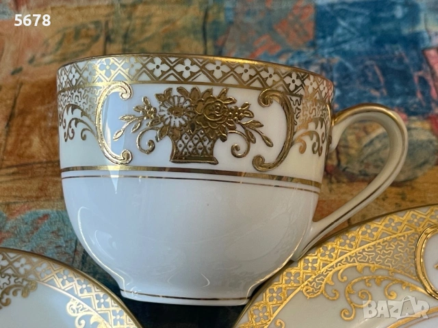 Троен сет за чай Noritake, снимка 8 - Антикварни и старинни предмети - 54295236