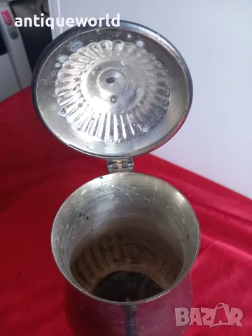 Стара Барокова ПОСРЕБРЕНА Кана , Чайник, снимка 6 - Антикварни и старинни предмети - 47543456