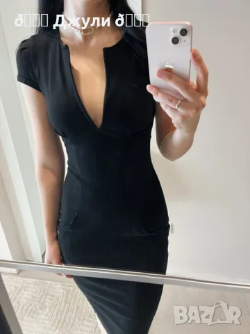 Стилна дамска рокля черна, снимка 3 - Рокли - 49654850