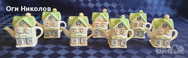 Колекционерски порцеланови чайничета - 7 броя, снимка 6 - Сервизи - 50754926