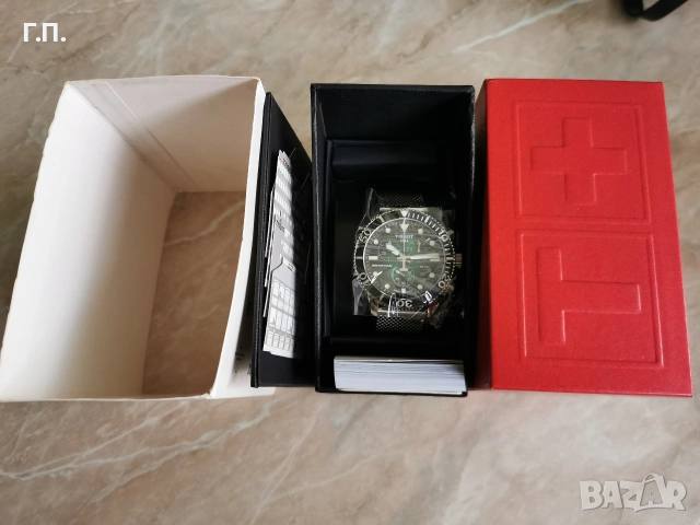 Мъжки часовник Tissot Seastar 1000 T-Sport Steel Chronograph, снимка 8 - Мъжки - 53141424