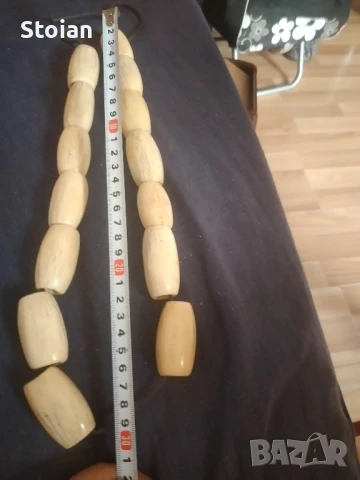 Броеница 14 бр.слонова кост 350лв, снимка 5 - Колиета, медальони, синджири - 43107271