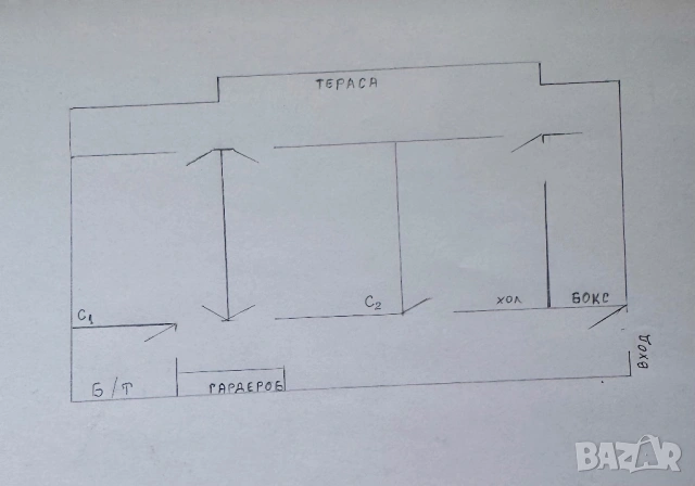 Три + Б център, снимка 2 - Апартаменти - 54062361