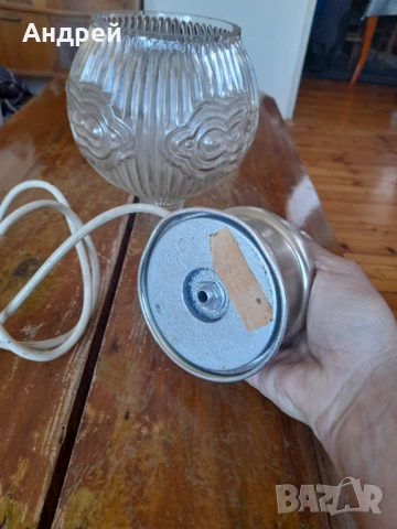 Стара нощна лампа #25, снимка 5 - Настолни лампи - 54356721