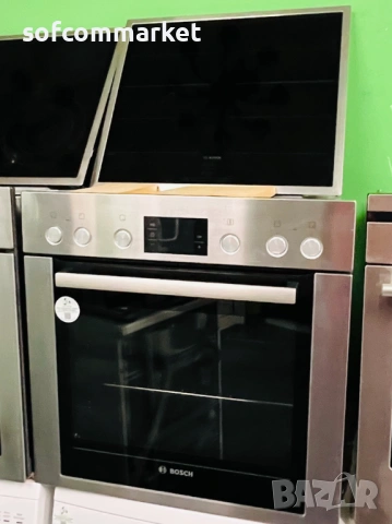 Комплект за вграждане: Фурна Bosch HEG73B450 + Индукционен плот, снимка 3 - Печки, фурни - 53187725