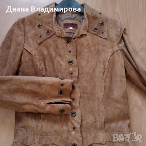 Манто естествен велур, снимка 3 - Якета - 30728358