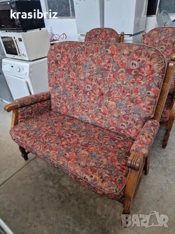 К-т Масивен Диван -2-ка и 2 бр.Фотьойли-внос от Германия!, снимка 2 - Дивани и мека мебел - 50629918