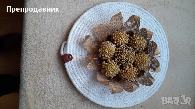 Слънце от шишарки!, снимка 5 - Декорация за дома - 54001180