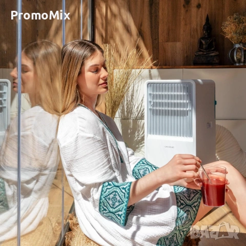 Мобилен климатик Cecotec ForceClima 7550 7000 BTU/h Wi-Fi 4в1 Преносим климатик влагоабсорбатор вент, снимка 3 - Климатици - 53187726