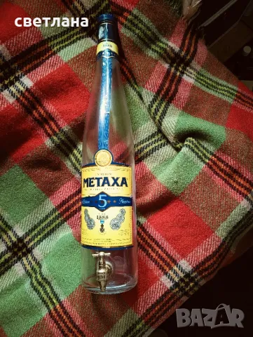 празна бутилка от METAXA, снимка 2 - Декорация за дома - 48529972