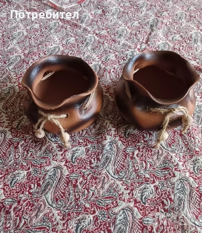 Шест броя керамични чинии, снимка 3 - Декорация за дома - 54145341