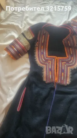 АВТЕНТИЧНА КЮСТЕНДИЛСКА САЯ НОСИЯ ,златна СЪРМА, пафти, снимка 14 - Антикварни и старинни предмети - 50348307