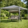 Просторна градинска шатра - стабилна конструкция и водоустойчива рамка, снимка 7