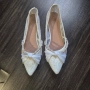 Сватбени обувки тип пантофи, снимка 1