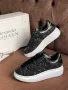 Alexander McQueen Дамски Черни Блестящи Маратонки👟Дамски Спортни Обувки В Черен Цвят Код E213, снимка 1