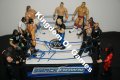 12 Броя WWE Кеч Фигурки JAKKS Pacific И Mattel И Оригинален Пружиниращ Кеч Ринг JAKKS Pacific 2007