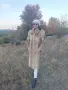 Дълго дамско палто лисица, снимка 1