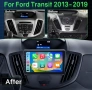 Мултимедия, за Ford Transit 2015, Двоен дин, Android, Навигация, дисплей, Андроид плеър, Transit , снимка 3